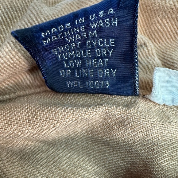 Robert Bruce Point Collar Button Down Shirt Mens Size M Tan Textured - Picture 4 of 10